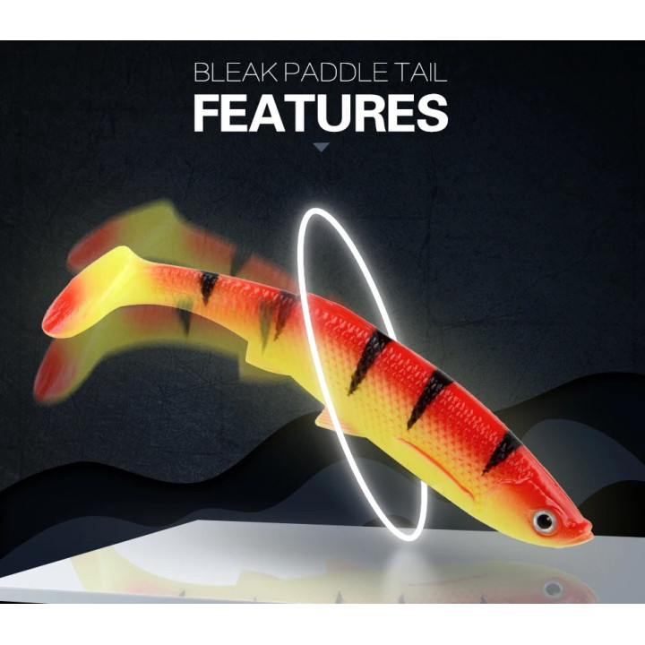 Силиконовые приманки Meredith 120 мм 14.5 г (4 шт) - Bleak Paddle Tail