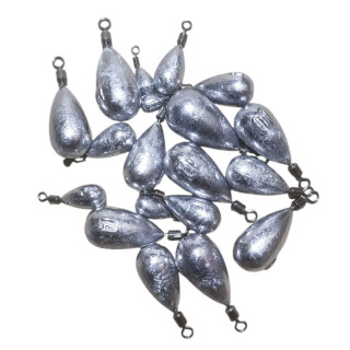 Грузило Капля джиг-ріг с вертлюгом 1-40 г