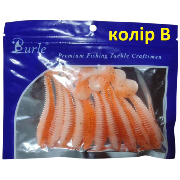 Силиконовые приманки Burle 7.3 см 2.8 г — 10 шт, 5 цветов