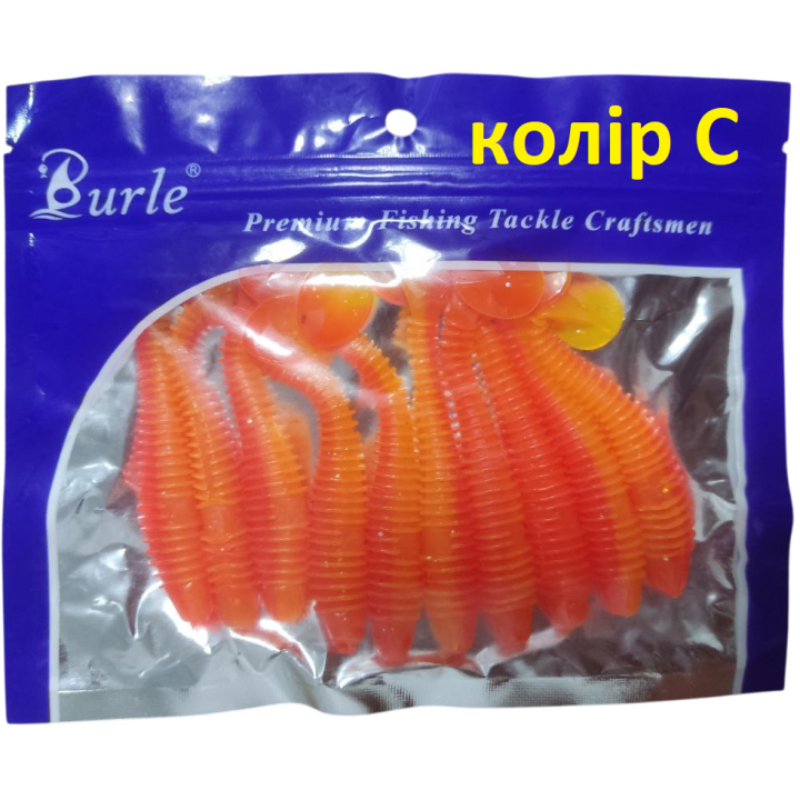 Силиконовые приманки Burle 7.3 см 2.8 г — 10 шт, 5 цветов