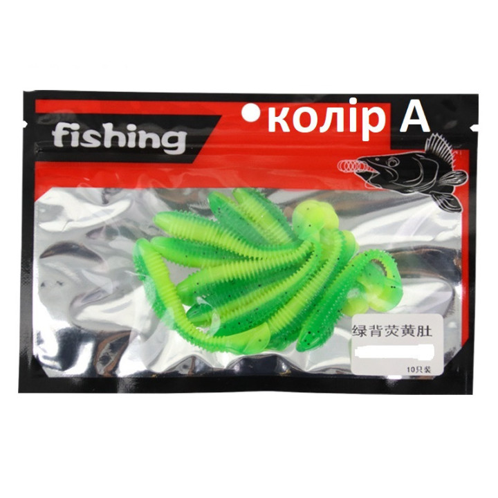 Силиконовые приманки Fishing 7 см 3 г (10 шт) — купить в ассортименте