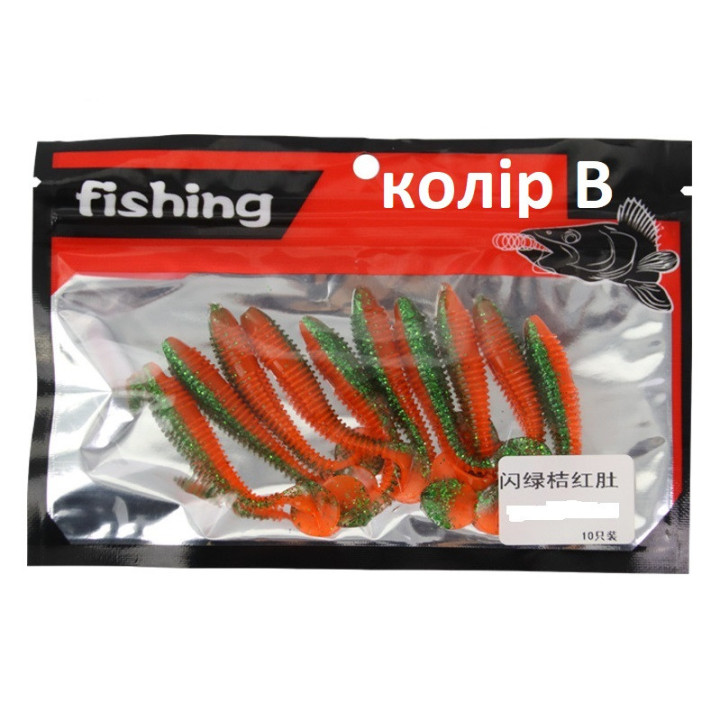Силиконовые приманки Fishing 7 см 3 г (10 шт) — купить в ассортименте