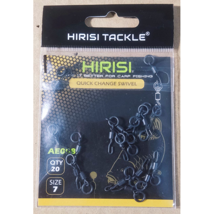 Быстросъёмные вертлюжки Hirisi #7 (20 шт) Quick Change Swivel