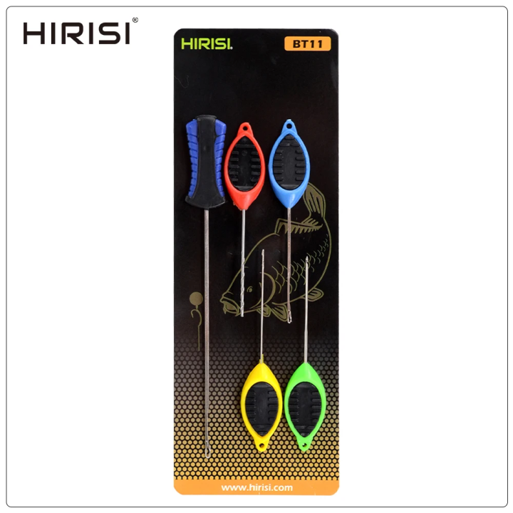 HIRISI BT11 — набор игл для бойлов 5 шт, монтаж карповой оснастки