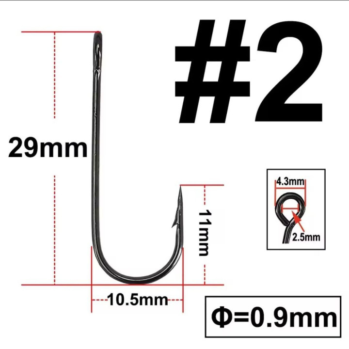 Крючки Facifa №1, №2, №4, №6, №8 — купить рыболовные крючки