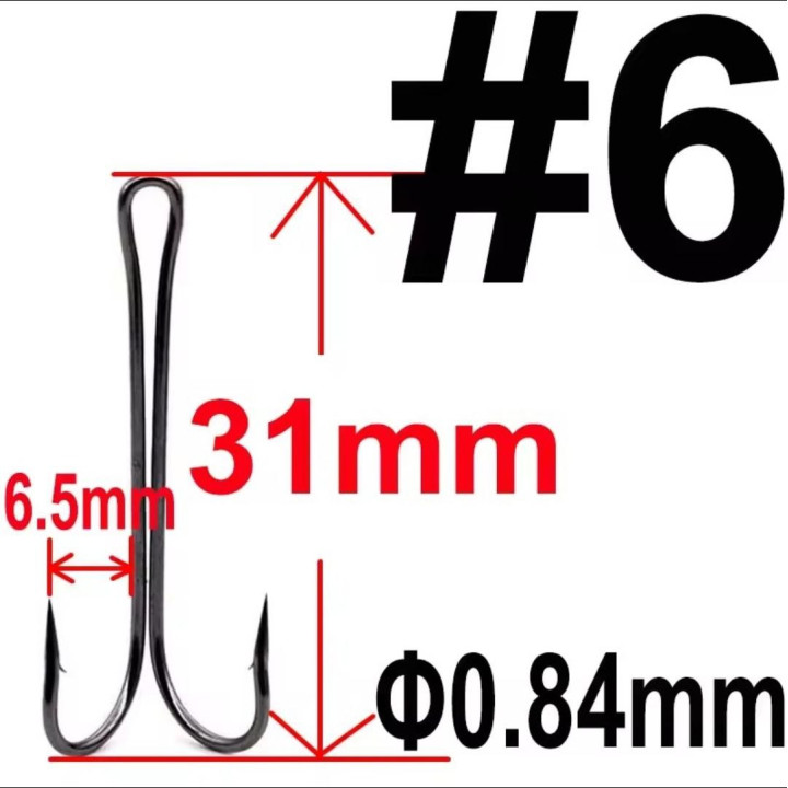 Подвійні гачки Facifa №1–3/0 — купити риболовні гачки
