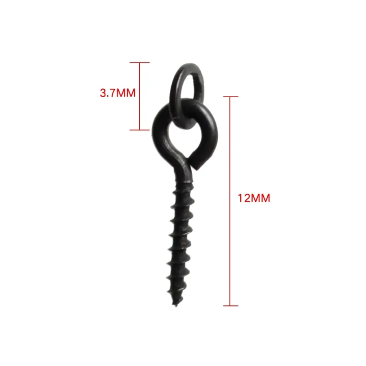 HIRISI AS001 — гвинтики для бойлів 20 шт, Boilie Screw, монтаж без стопорів