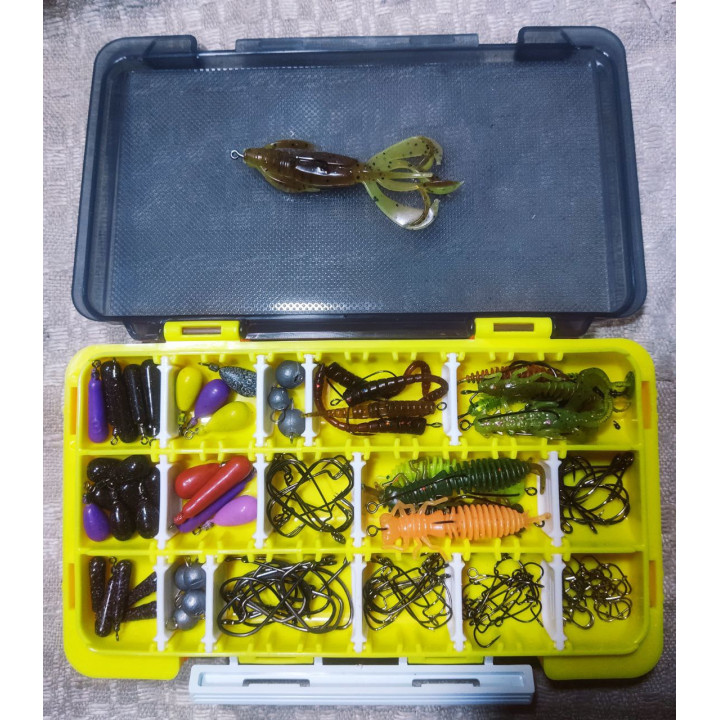 Коробка для мікроприманок і мормишингу — компактна 1,5×17,5×10,4 см