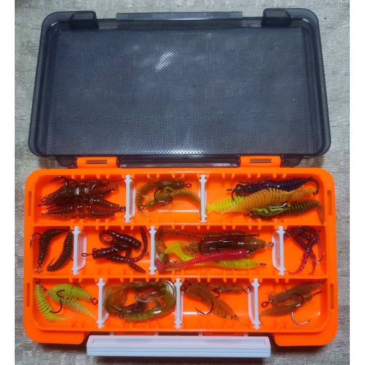 Коробка для мікроприманок і мормишингу — компактна 1,5×17,5×10,4 см