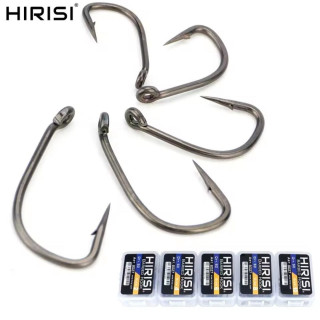 Крючки HIRISI Barbed Hook  (50 шт) для карповой ловли