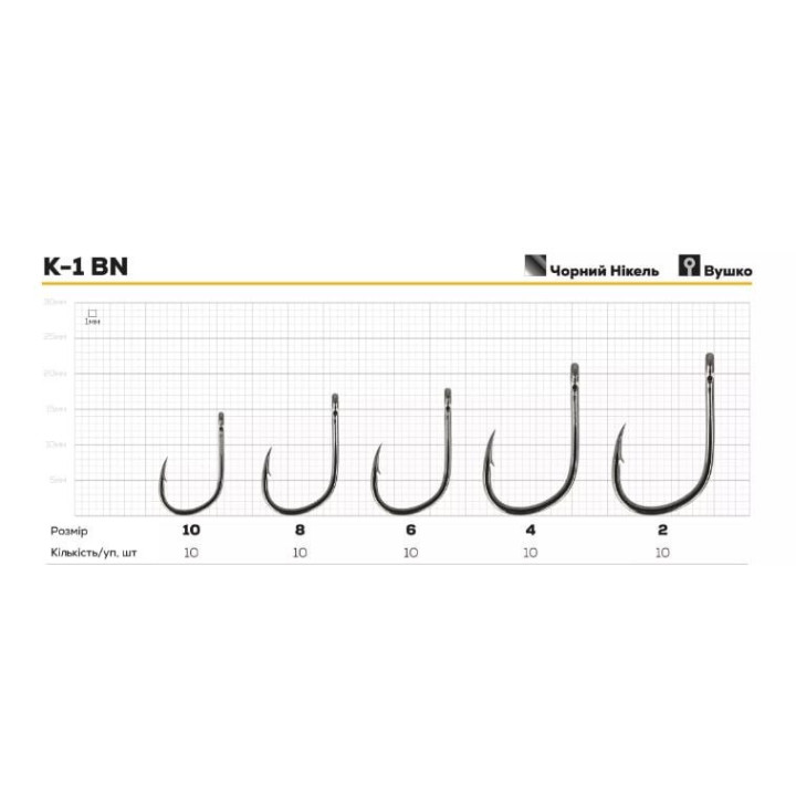 Гачок Hayabusa K-1 BN (№ 2,4,6,8,10)