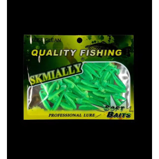 СИЛІКОНОВІ ПРИМАНКИ QUALITY FISHING 50 шт  35 мм