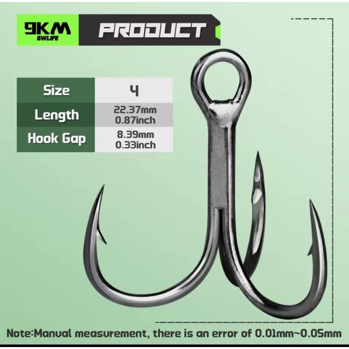 ПОТРІЙНИЙ ГАЧОК розмір номер 4