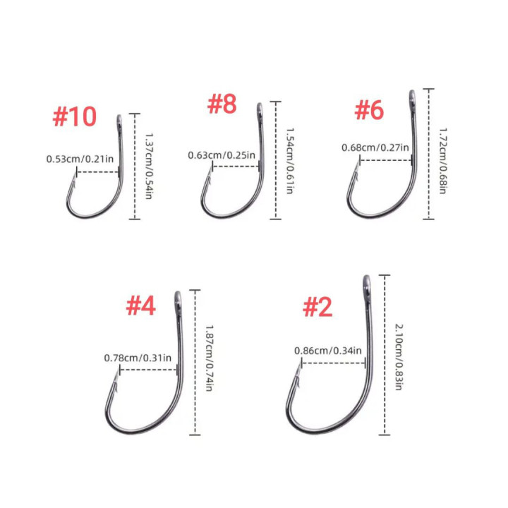 НАБІР ОДИНАРНИХ ГАЧКІВ З ВЕЛИКИМ ВУШКОМ (НА ХИЖАКА)