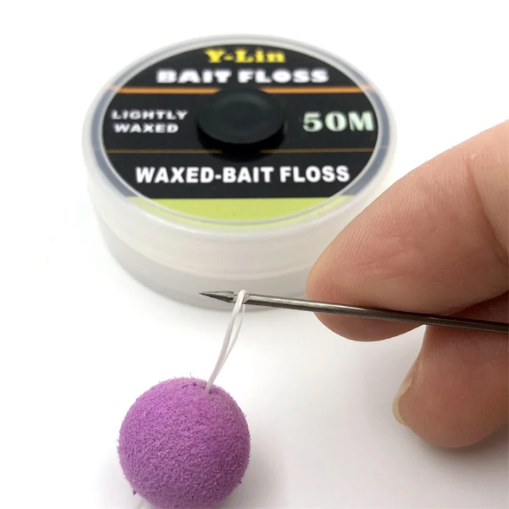 Вощёная нить Y-Lin Bait Floss 50 м — для насадок