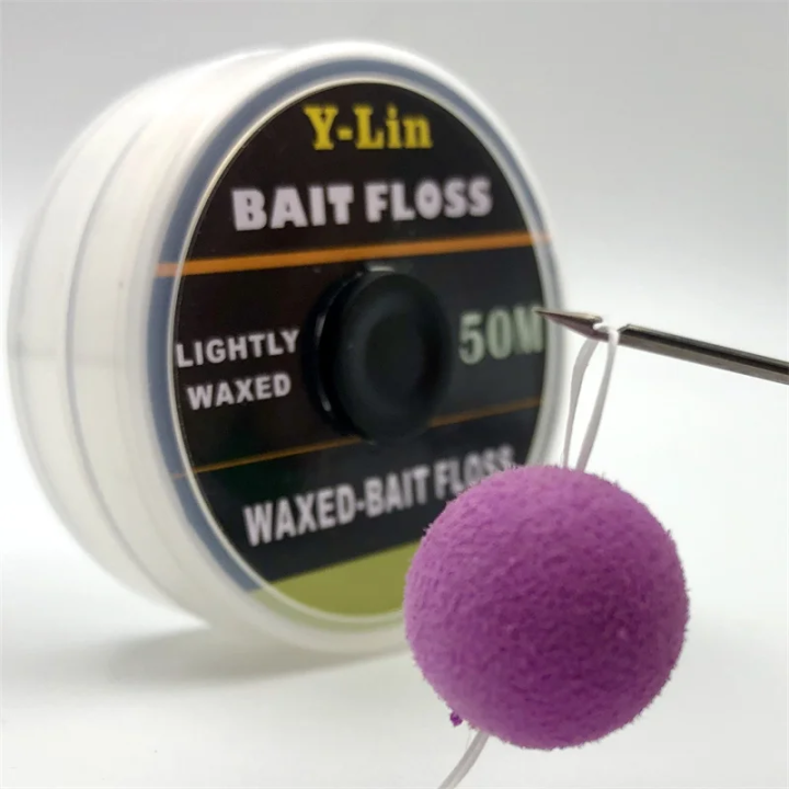 Вощёная нить Y-Lin Bait Floss 50 м — для насадок