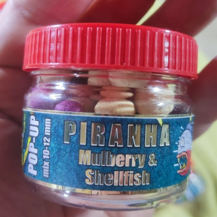 POP-UP (8 смаків) "PIRANHA" mix 10-12 mm в одній банці