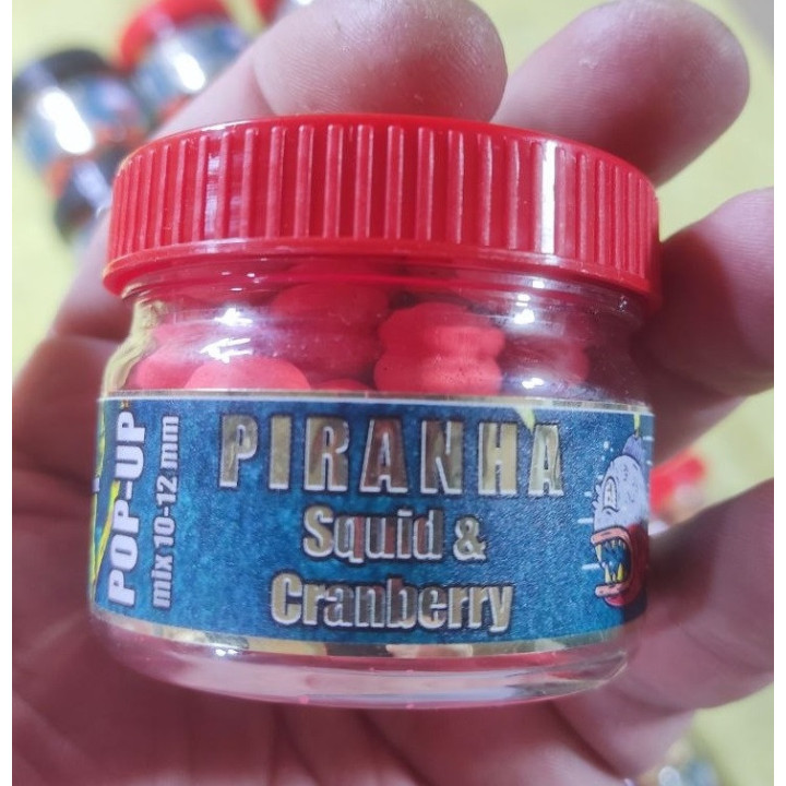 POP-UP (8 смаків) "PIRANHA" mix 10-12 mm в одній банці