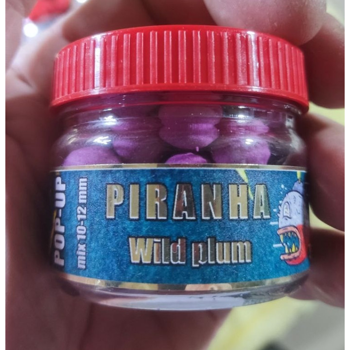 POP-UP (8 смаків) "PIRANHA" mix 10-12 mm в одній банці