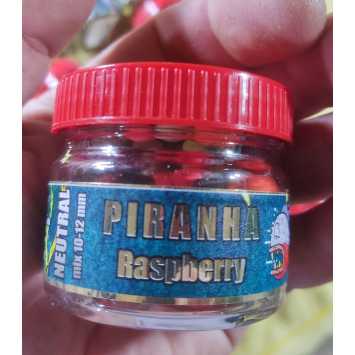 NEUTRAL (баланси, мікс кольорів в банці)  "PIRANHA" mix 10-12 mm в одній банці