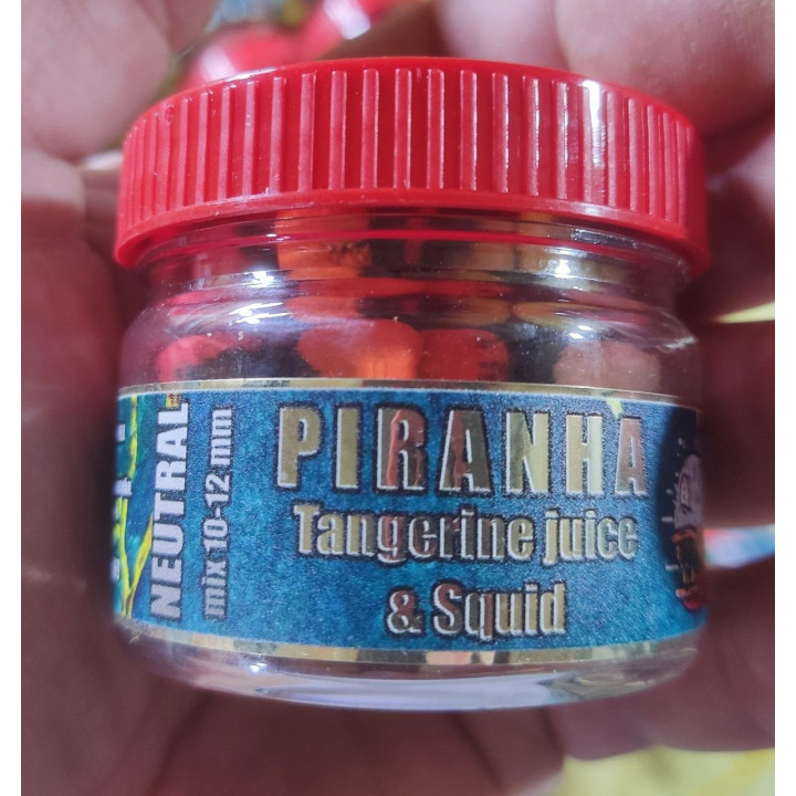 NEUTRAL (баланси, мікс кольорів в банці)  "PIRANHA" mix 10-12 mm в одній банці