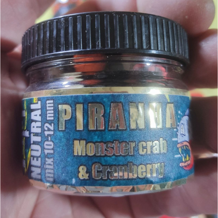 NEUTRAL (баланси, мікс кольорів в банці)  "PIRANHA" mix 10-12 mm в одній банці