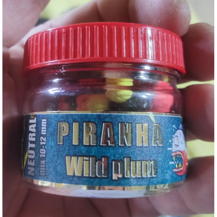 NEUTRAL (баланси, мікс кольорів в банці)  "PIRANHA" mix 10-12 mm в одній банці