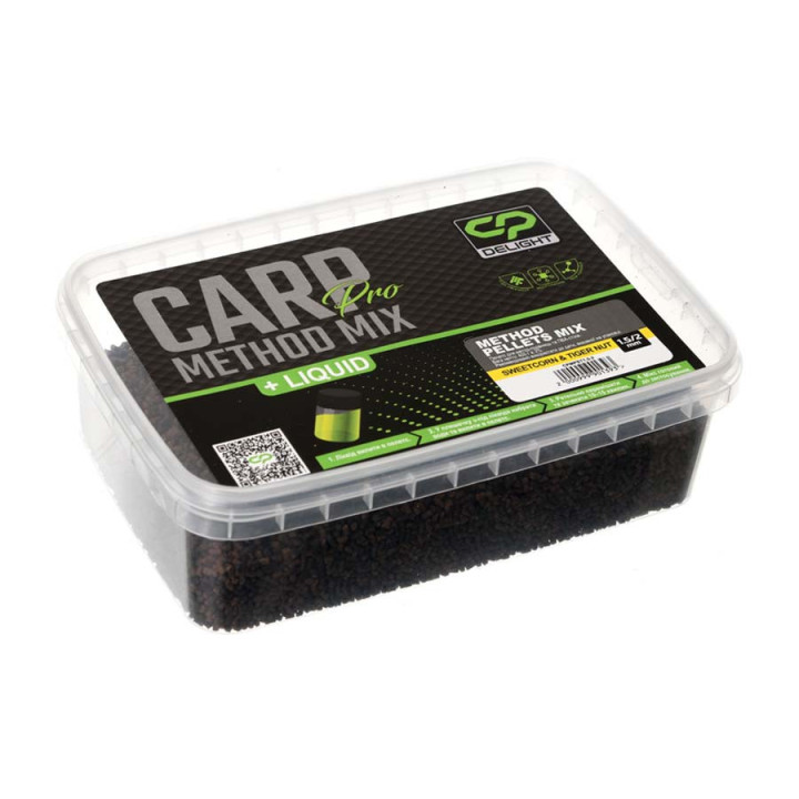 CARP PRO Delight Method Pellets mix 1,5/2 mm + ліквід (обери смак)