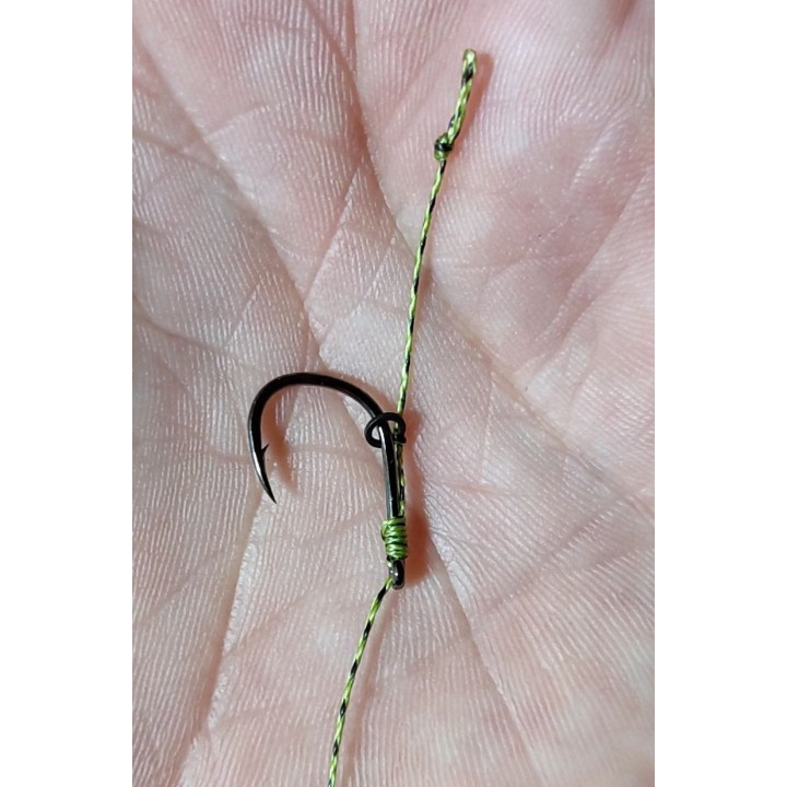 Повідковий матеріал GC G.Carp Super Braid Soft Flat X4 50м  Weed Green