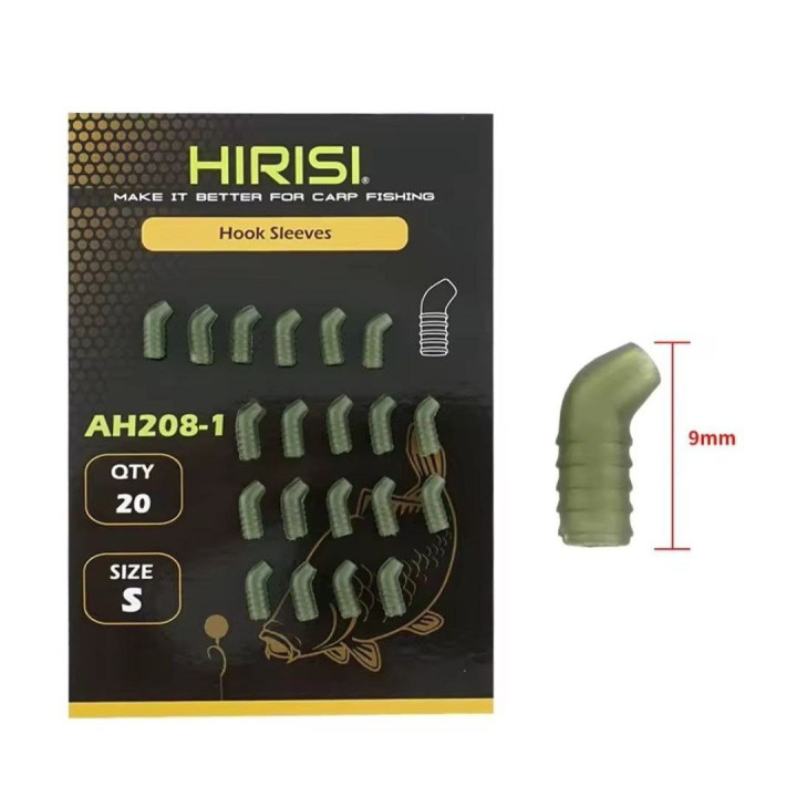 Силіконові куточки лентяйкі Hirisi Hook Sleeves 9 мм S (20 шт)