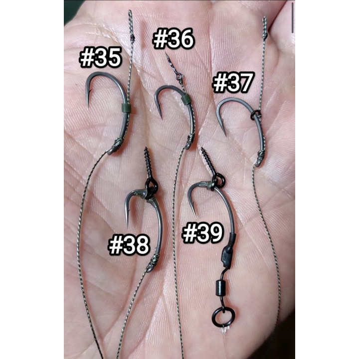 Повідці на гачках KORDA Kurv Shank № 4, 6, 8