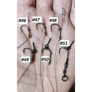 Повідці на ПОСИЛЕНИХ гачках KORDA Wide Gape X (№46-51)