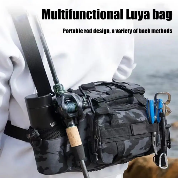 Многофункциональная рыболовная сумка Luya с держателем для удочки