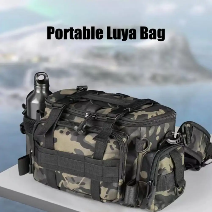 Багатофункціональна сумка Luya для риболовлі з тримачем вудки