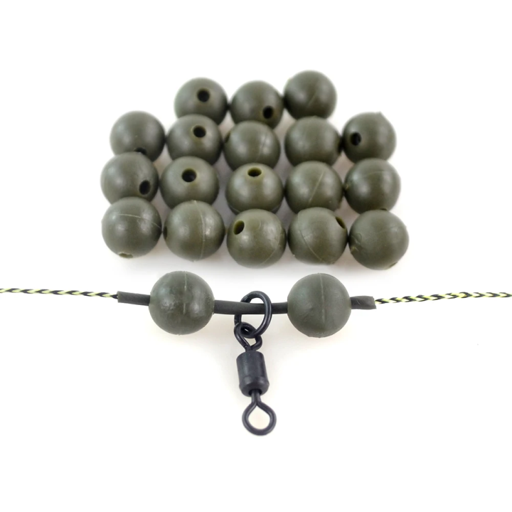 HIRISI гумові намистини 5.5 мм AG130, 20 шт для коропової риболовлі