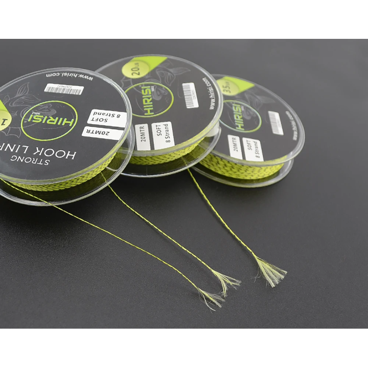 Повідковий матеріал HIRISI Hook Link 35LB 20м – м’який 8-жильний