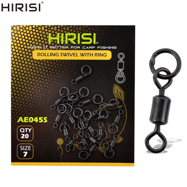 Вертлюг с кольцом HIRISI AE045S, размер 7, 20 шт