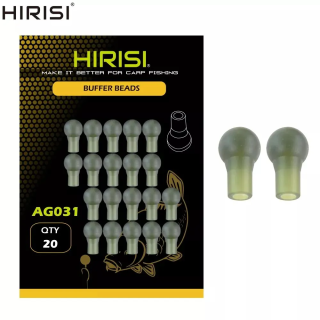 Буферные бусины HIRISI AG031 12 мм (20 шт) для карповой рыбалки