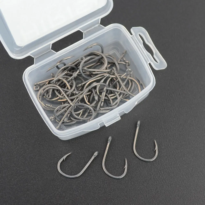 HIRISI Barbed Hook (50 шт) коропові гачки з борідкою