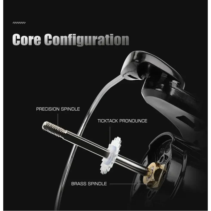 Катушка безынерционная DEUKIO (NX) с металлической ручкой и тормозом 10 кг