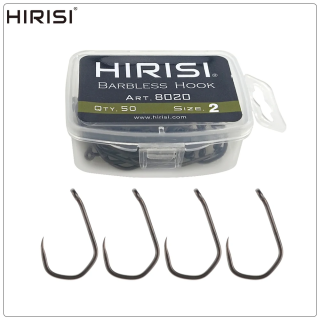 Безборідкові гачки HIRISI №2 — 50 шт для коропової риболовлі