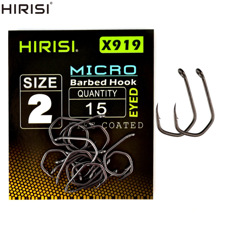 HIRISI X919 Гачки  з засічкою, 15 шт