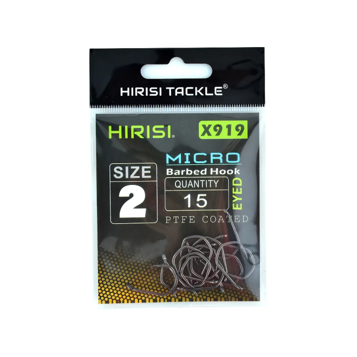 HIRISI X919 Гачки  з засічкою, 15 шт