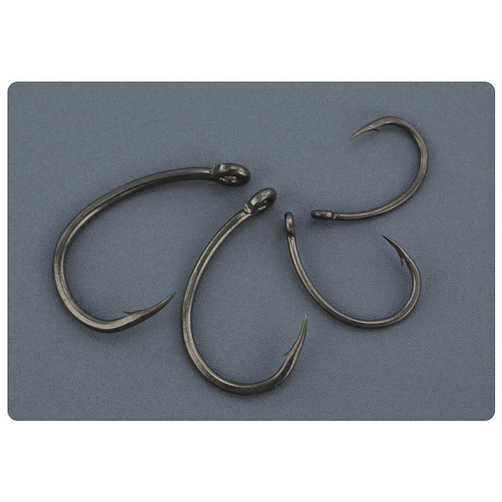 Крючки HIRISI №1 Barbed Hook (50 шт) — карповые с бородкой