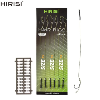 HIRISI TS113 волосяные оснастки 6 шт — карповый монтаж
