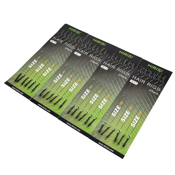 HIRISI TS113 волосяные оснастки 6 шт — карповый монтаж