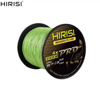 Плетений шнур Hirisi Pro 4X 300м зелений (0.12–0.16 мм)