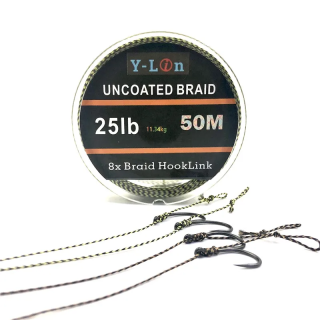 Y-Lin Uncoated Braid 50 м — плетёный поводковый материал