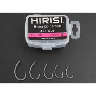 HIRISI Barbed Hook 8011 риболовні гачки з борідкою (50 шт)