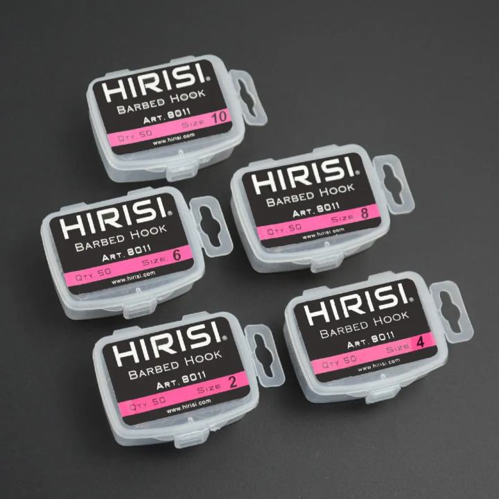 HIRISI Barbed Hook 8011 риболовні гачки з борідкою (50 шт)